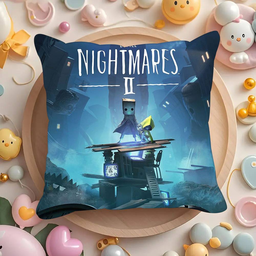 Game L-Little Nightmares Horror Pillowcases cushion covers living room sofas home decor gifts