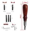 7-in-1 Leather Crafting Tool: Groover, Skiver, Creaser, Edge Liner, and More