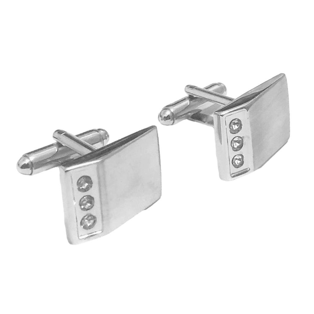 Manschettenknöpfe mit Diamanteinlage für Business-Anzüge, formelle Anzüge, Manschettenknöpfe für Herren, Hochzeitsanzüge, Manschettenknöpfe für formelle Veranstaltungen, Abendpartys