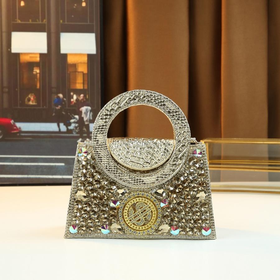 Neue USD-Muster Voll-Diamant Bankett High-End Damenhandtasche Party Vielseitige Strasssteintasche