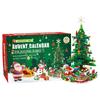 Juletre adventskalender byggesett, nedtellingskalender byggesett, kreative feriegaver, gaver til barn, gutter og jenter
