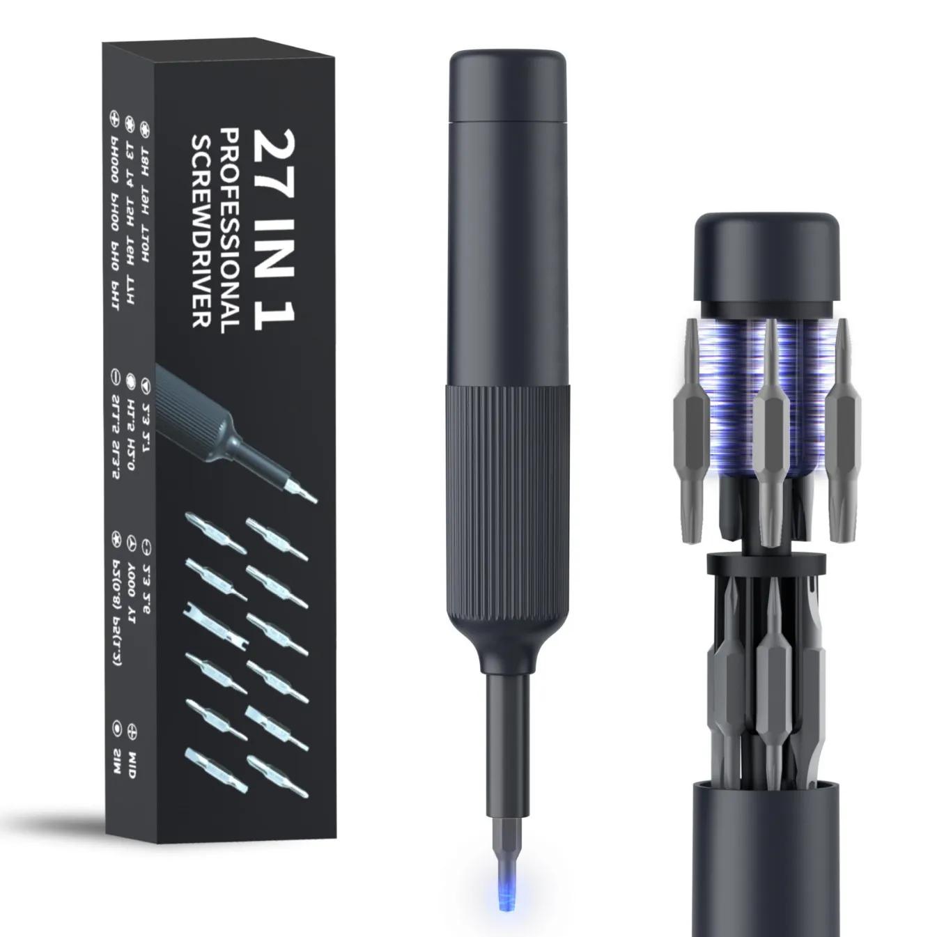

27 in 1 Magnetic Tip Screwdriver Set Handy Repair Tool Kit for Electronics iPhone Watch Eyeglass Laptop Computer PC
