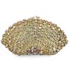 Hollow Out Rose Red Rhinestone Diamond  Wedding Purse New Fashion Women’s Crystal Evening Clutches BagLady Chain Party Clutches