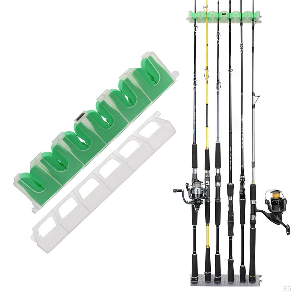 Fishing Pole Holder Wall Mount, Rod for Garage, Vertical Rack,