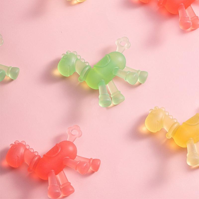 Newborn Molar Chewing Toy Horse Shape Baby Soothing Teether for Kid Toddler Infant Newborn Teething Toy