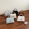 Summer New Fashion Trend Simple Texture Portable Shoulder Oblique Span Women's Bag