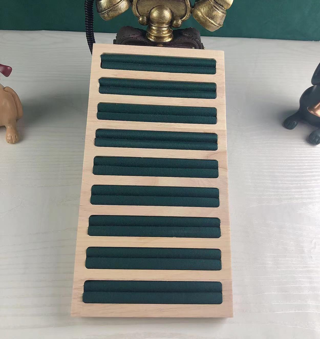 Solid Wood Jewelry Ring  Earring Display Tray
