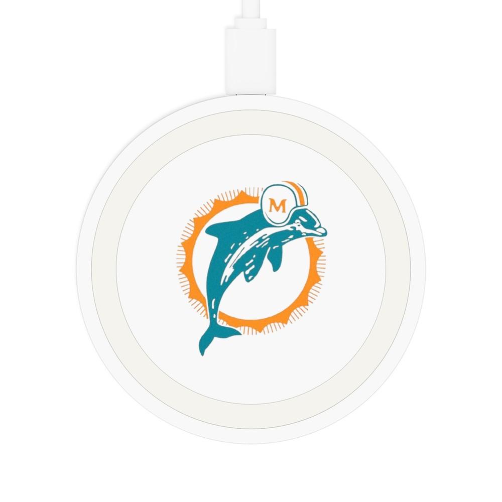 Унисекс футболка Miami Dolphins Retro Quake с беспроводной зарядкой XL