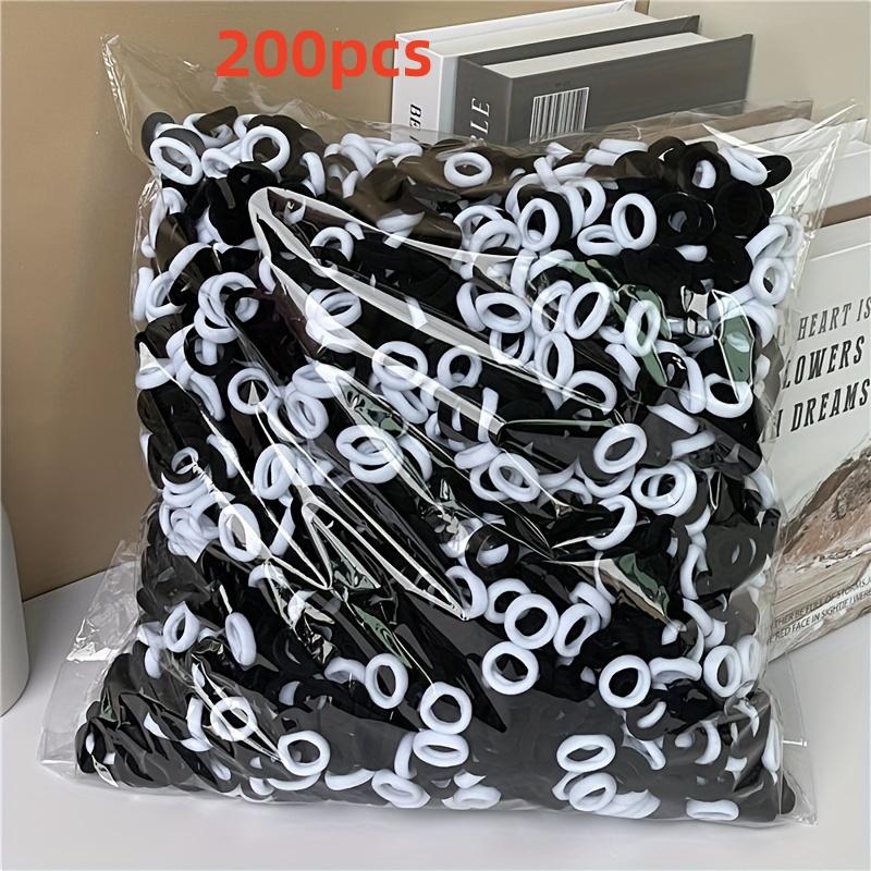 

200 шт. Эластичные резинки для волос, резинки для волос, петли для волос, нескользящие держатели для хвостика для женщин и девочек, для ежедневного использования 200pcs