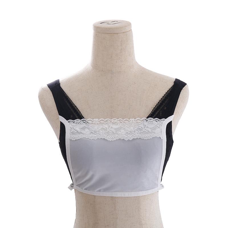 Cubierta de Encaje sin Tirantes para Modestia: Cubrecorsé Interior de Cuello en V Anti-Exposición a la Luz