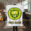 1PC Custom Name Ado Den Haag Patterned Flannel Blanket Suitable For All Seasons for Home Decor Warmth and Comfort Gifts Holiday Present
