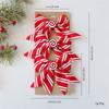 Candy Stripe Bow Christmas Wreath Bow Christmas Bow Suitable For Christmas Tree Wreath Ribbon Door Window Outside Party Gift