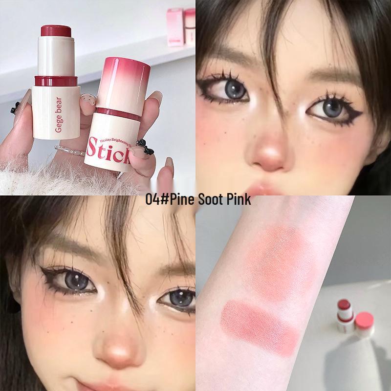 

Gegebear Energetic Blush Stick: Natural, Long-Lasting, Waterproof Contour for a Slightly Tipsy Glow.