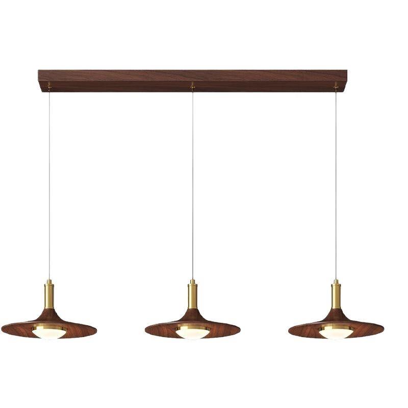 Walnut Wood Dimmable LED Pendant Light