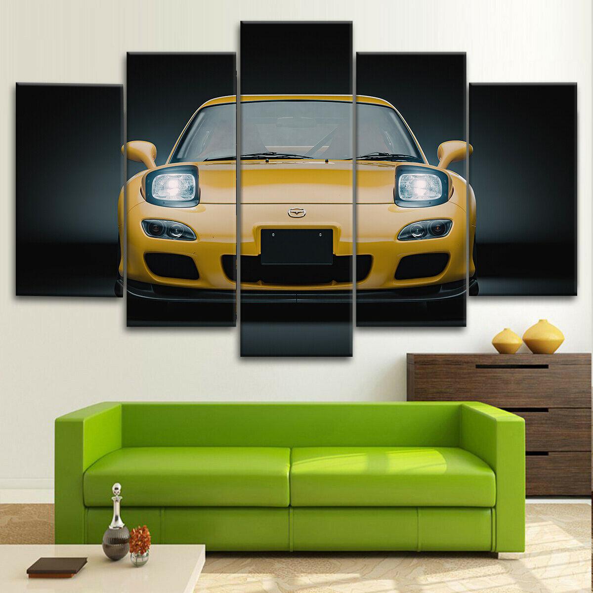 

5 шт. RX7 JDM Super Car Racing 5 шт. холст настенный художественный принт домашний декор картины плакат абстрактные 5 шт. фотографии HD печать