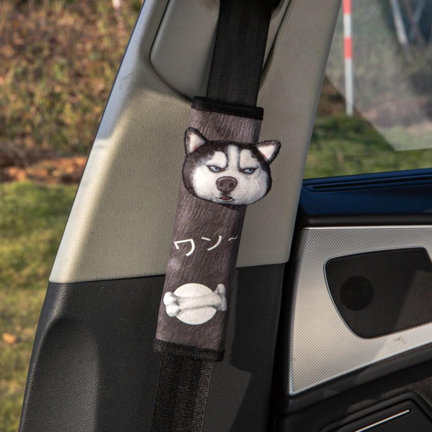 3D Husky Car Pillow: Trendy Neck Pillow for All Seasons