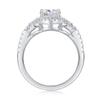 Fashion Temperament Ring Women'S Niche 925 Silver Ring 1 Carat Moissanite Ring