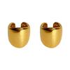 Retro Metal Style Ear Cuff for Women – Non-Pierced, Painless, Round Stud Earrings with European and American Influence.