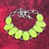 Yellow Australian Triplet Opal Handmade Gemstone Necklace, 925 Solid Sterling Silver Necklace Antique Jewelry, For Thanksgiving