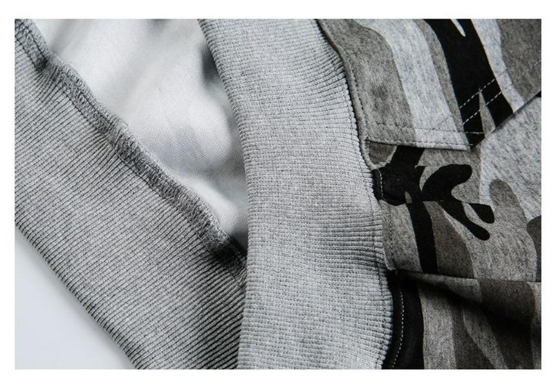 Cárdigan con capucha de camuflaje unisex QIYOU Primavera 2026