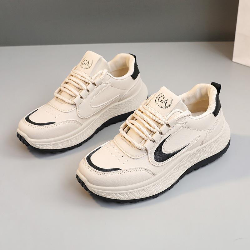 

[Customized] G2601 new 2025 spring and summer breathable leather surface casual height increase platform sports shoes board shoes Korean version 40