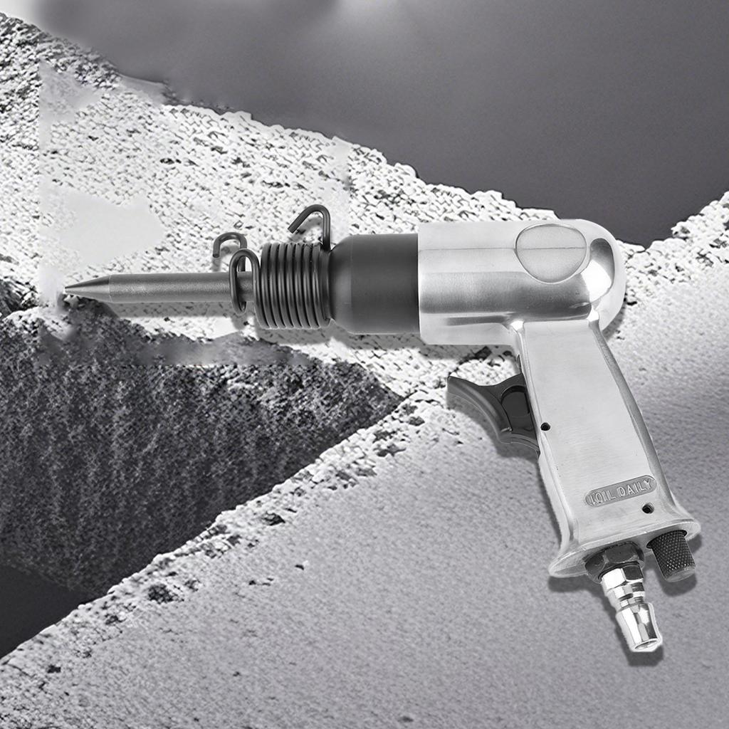 150 MM Pneumatic Hammer 4-Chisels Pneumatic Shovel 4500 BPM Air Chisel Pneumatic Shovel Tool for Automotive & Metal Work