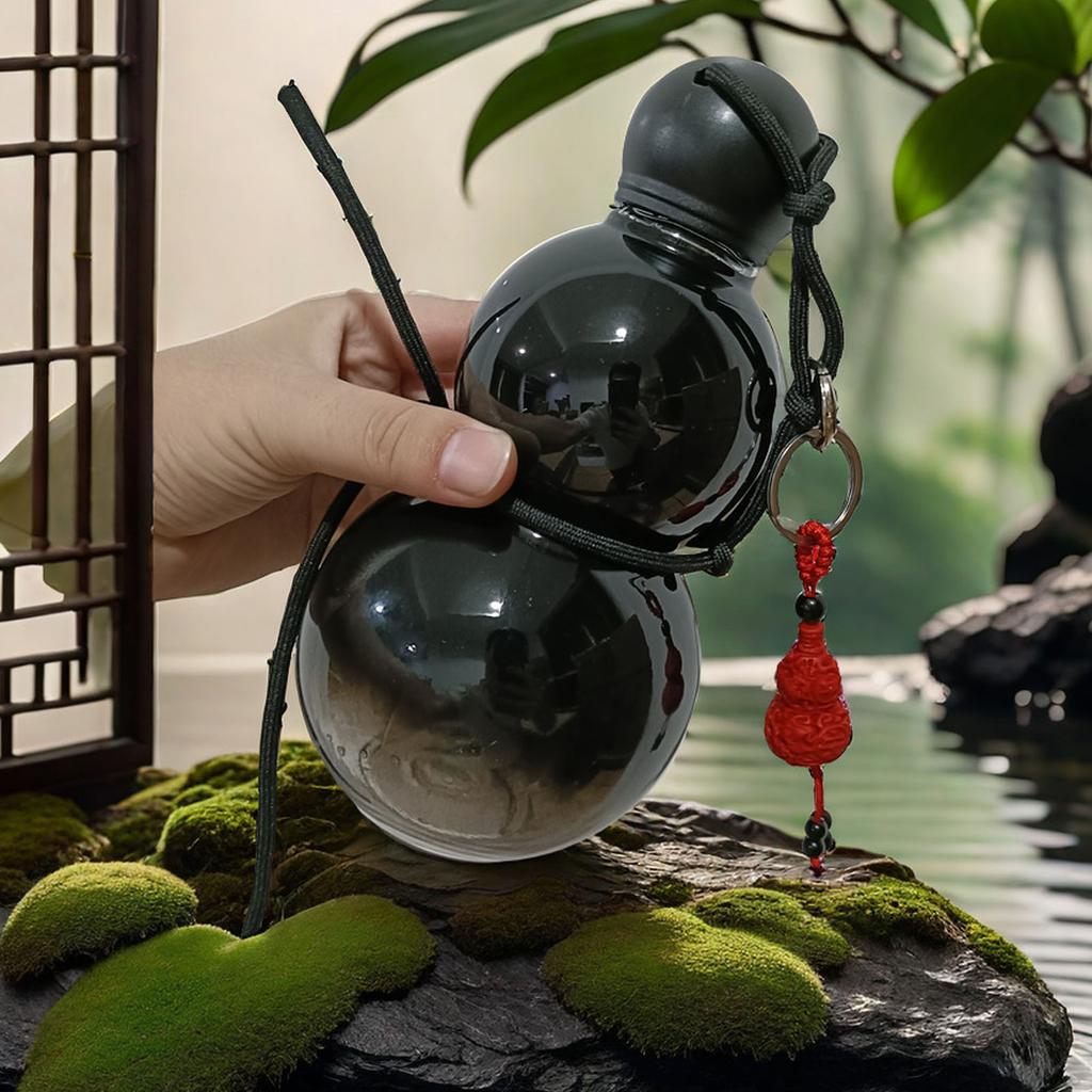 Portable Drinking Gourd Gourd Water Bottle PC 800ml Insulated Chinese Retro Portable Sports Water Bottle for Men Women
