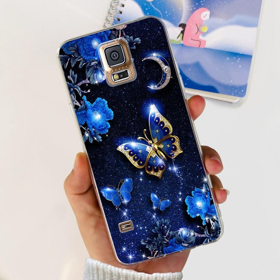 For Samsung Galaxy S5 Case G900F G900I G900M G900A G900T Cute Painted Cover Soft TPU Phone Case For Samsung S5 S 5 GalaxyS5 Bags