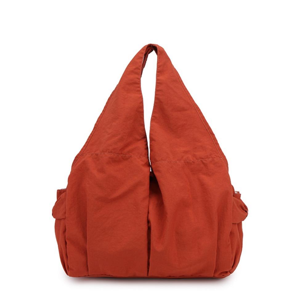 Multi-Pocket Nylon Shoulder Bag Casual Storage Pouch Underarm Bag Large Capacity Tote Bag  Daily