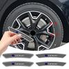 4Pcs Car Wheel Hub Rim Stickers Auto Decor Decals Carbon Fiber Sticker For EX300H RX450H IS300H ES300H NX RX GS Al20 LX GX