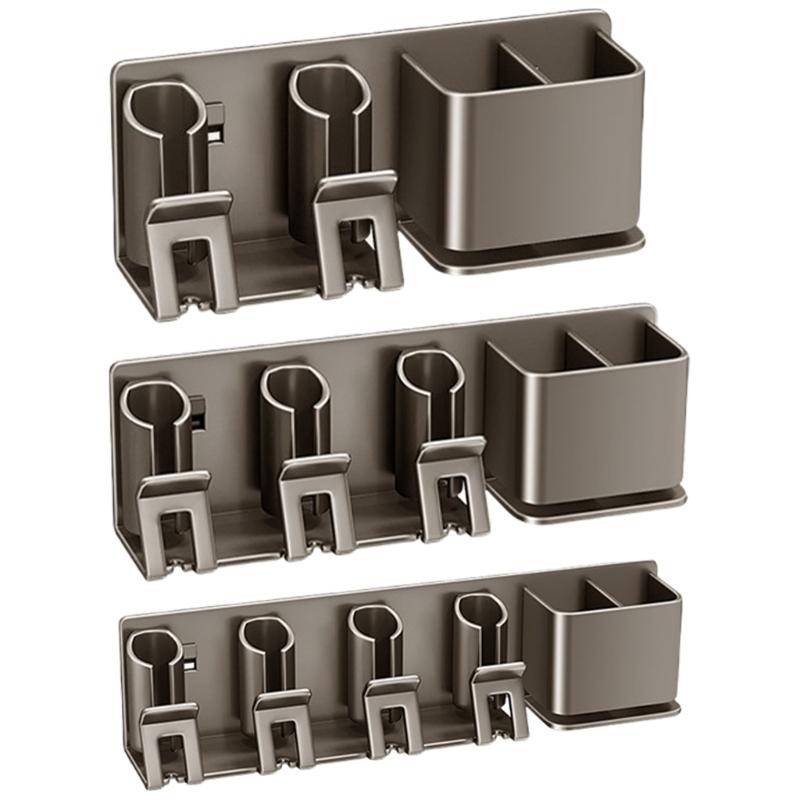 Saving Aluminum Toothbrush Rack Bathroom Toothbrush Storage Toothbrush Organizes Simple Installation for Bathroom
