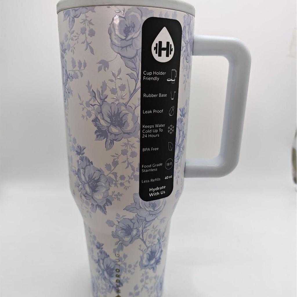HydroJug Borraccia da Viaggio Isolante a Prova di Perdite, Grande 32oz/40oz, con Manico