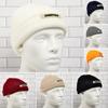 Knitted Hats Women Black Beanie Thick Hat Winter Hats Beanies  Skullcap