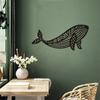 Creative Line Whale Iron Crafts Unique Indoor and Outdoor Décor, Perfect for Living Room, Bedroom, Hallway, and Wall Decoration
