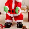 Šťastný twerkující Santa Claus panenka Vtipná tančící animovaná vánoční plyšová hračka Elektrická hudba zpívající Santa Claus Vánoční dekorace