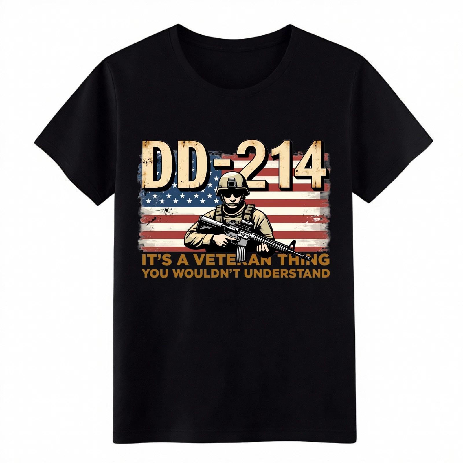 

DD-214 It s A Veteran Thing Print Shirt-US Military Patriotic Tee Free Shipping S