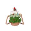 Christmas Tree Knitted Shoulder Bag With Phone Pocket For Holiday Style