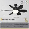 E27 Easy Install Silent Smart Ceiling Fan Light with 3 Dimmable Colors