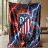 Atletico Madrid Theme blanket Soft Flannel Blanket Plush Throw Blanket Cozy Sofa Bed Blanket for Home Decor