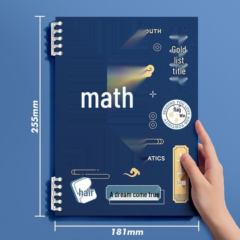 Thick B5 Subject-Specific Notebooks for Junior High: 9-Piece Loose-Leaf Set for Classroom Use