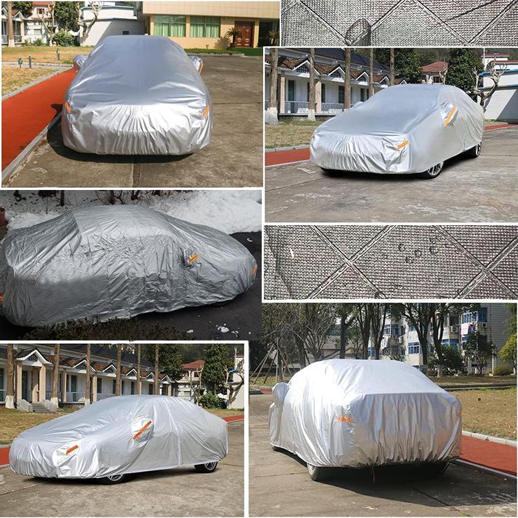 All-Season Insulated Aluminum-Coated Car Wrap—Waterproof, Dustproof, and Sun-Blocking; Outdoor Parking Protective Cover
