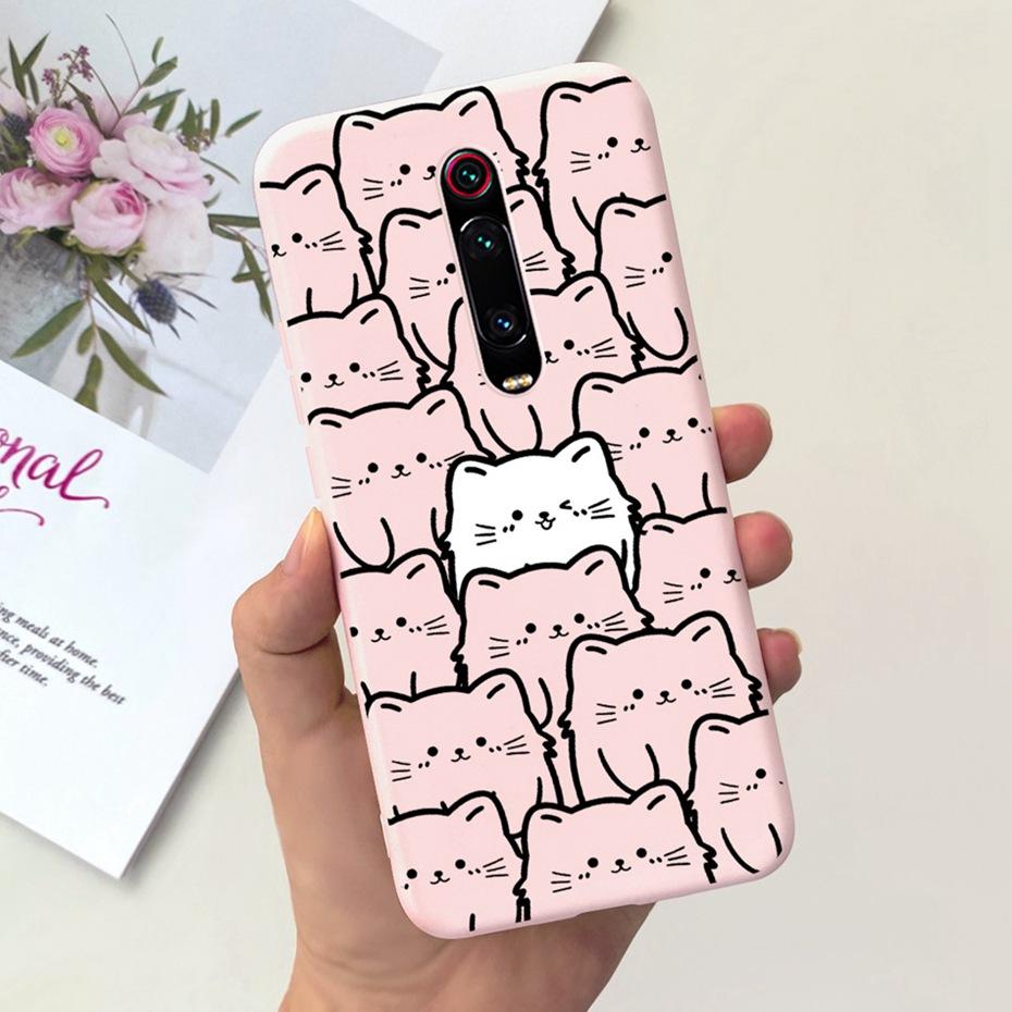 Kreslený obal pro Xiaomi Mi 9T Pro Mi9T Roztomilý barevný měkký silikonový zadní kryt pro Xiaomi Mi 9T 9 T 9TPro Pouzdra na telefon