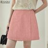 ZANZEA Womens Summer Solid Color Casual Culottes Shorts