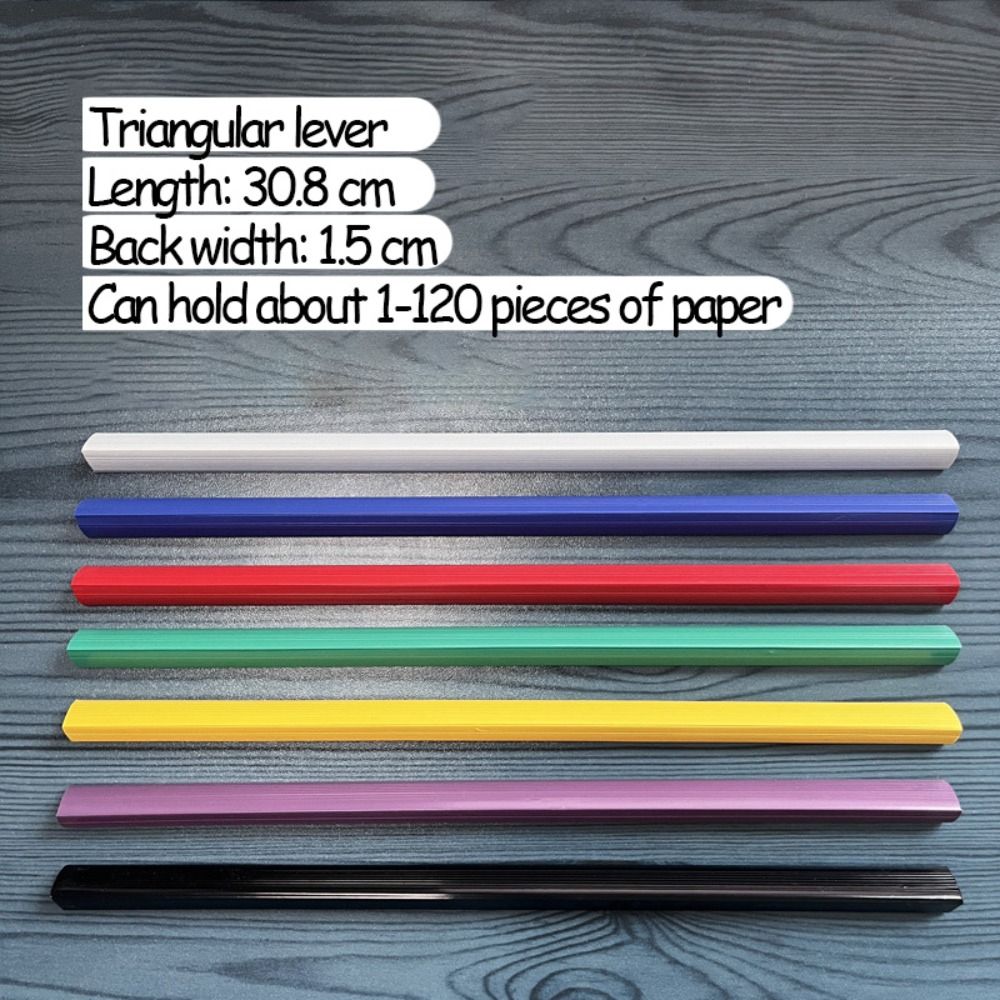 10 Pcs Binder Clips Pull Lever Rod Clips Transparent Thickened Sucker Rod Clamp  Book Cover