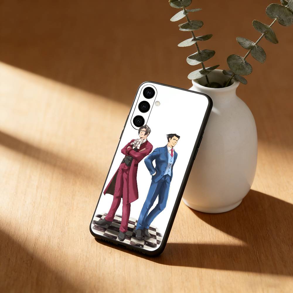 Anime A-Ace A- Attorney Phone Case For Samsung Galaxy A91,80,73,72 ,71,53,52,32 ,31,22,21s,20,Soft Black Case