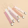 6Pcs Baby Pacifier Strap Baby Soother Chain Newborns Dummy Chain Clip Baby Product Cotton Teether Pacifier Strap Holder