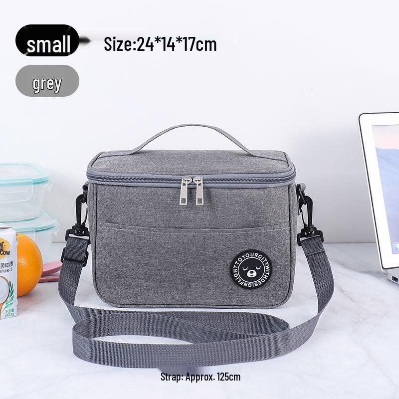 Insulated Heated Lunch Tote - Aluminum Foil, Thickened, Large Capacity, Fashionable for Office Workers