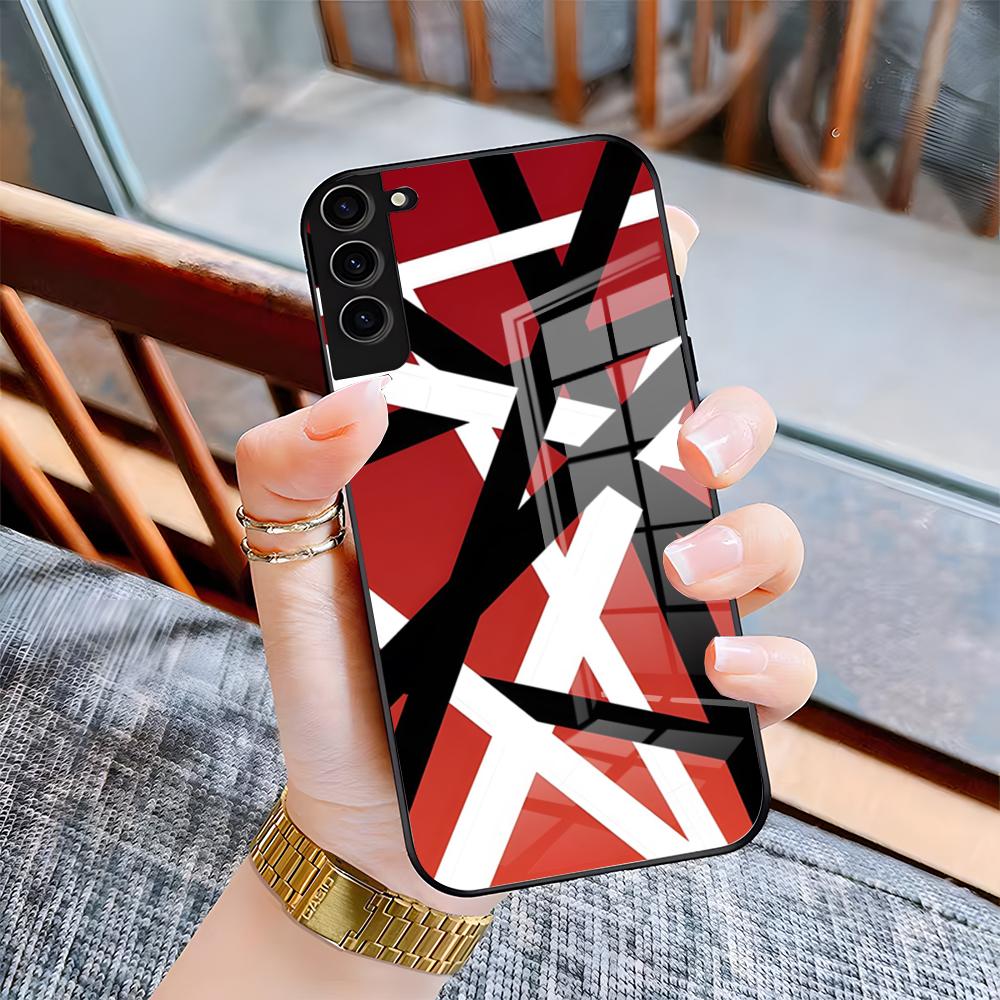 E-Eddie Van Halen Singer Phone Case For Samsung A25 A13 A33 5G A54 A36 A35 A56 A52 A14 Shockproof Glass Cover