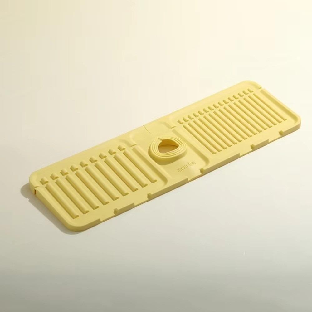 

Raised Edge Faucet Draining Mat 38*12cm Bathroom Draining Pad New Kitchen Sink Splash Guard