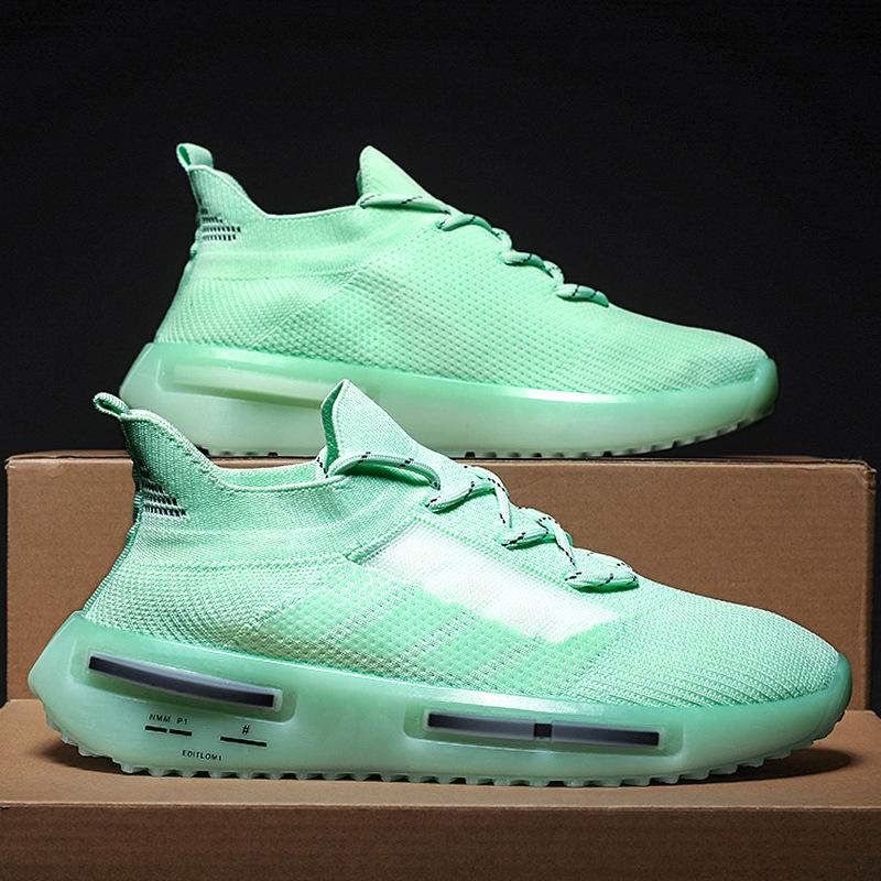 

Jelly sole men s shoes spring new trend sports shoes fashion casual shoes breathable student basketball shoes 45